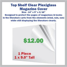 3/16" Clear Plexiglass Magazine Protector